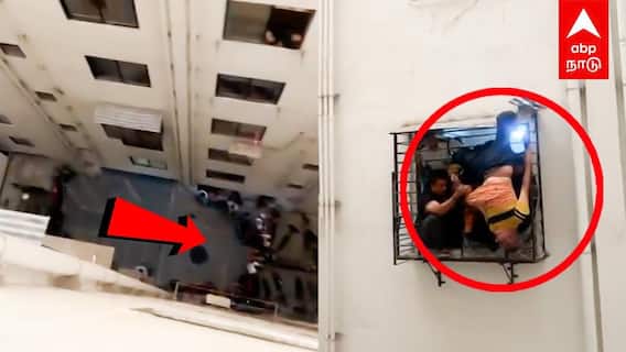 Sleeping Man falls from 10th Floor|10 வது மாடியில் இருந்துதவறி விழுந்த முதியவர் | Surat