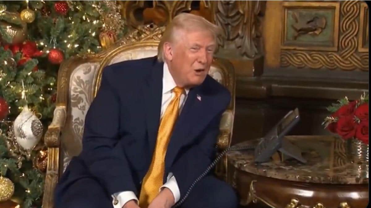 Trump Jokes With Kids On Christmas Eve, Warns Against ‘Bad Santa’ In US | Watch