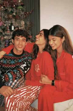 खुशी कपूर का रूमर्ड बॉयफ्रेंड संग क्रिसमस सेलिब्रेशन, मैचिंग आउटफिट में आए नजर