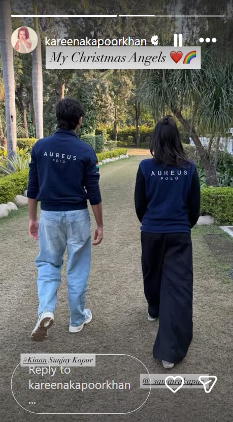 Karisma Kapoor's children wore father Sanjay Kapoor's polo jersey on Christmas, Kareena Kapoor said- 'Angels'