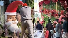 Hindu Groups Vandalise Christmas Decoration At Raipur Mall, Ask Religion Of Employees: VIDEO