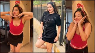 कभी ब्लैक आउटफिट तो कभी रेड में बेहद कातिलाना दिखीं मोनालिसा, देखें तस्वीरें