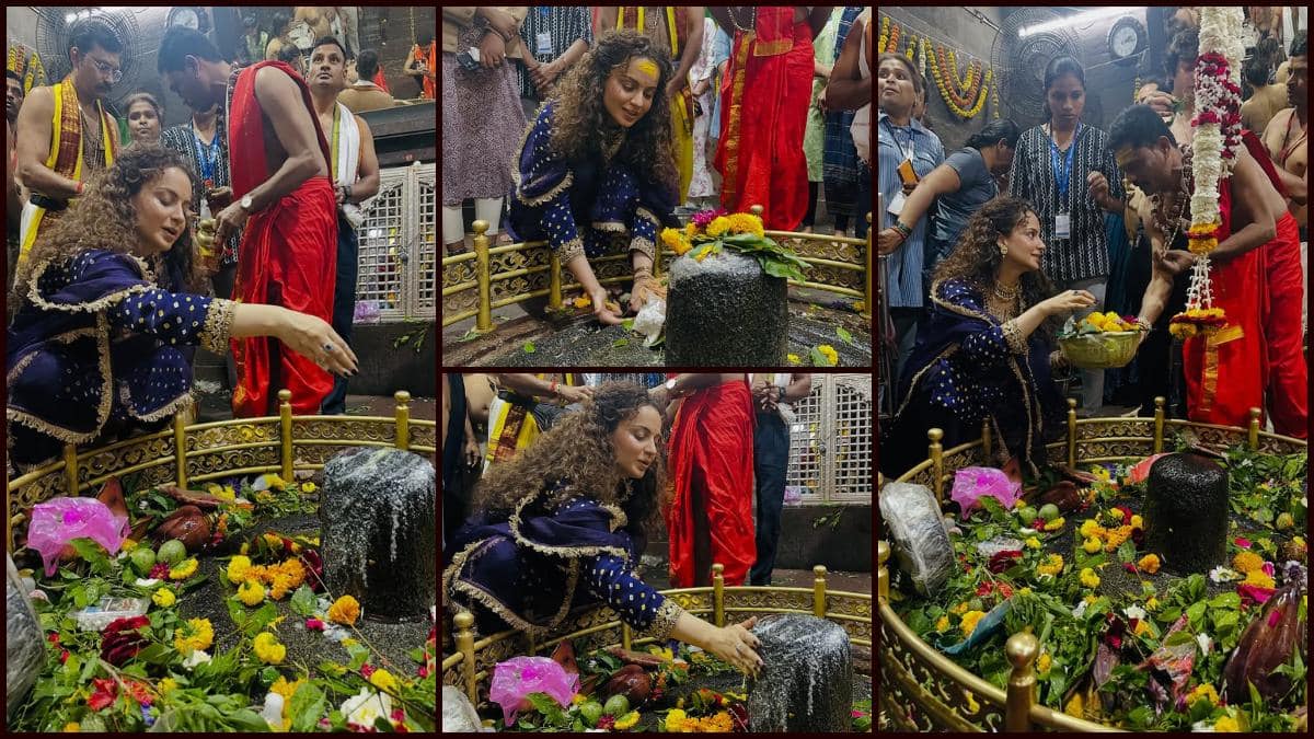 12 ज्योतिर्लिंग दर्शन के लक्ष्य पूरा कर रही हैं कंगना रनौत, अब लिया महाराष्ट्र के घृष्णेश्वर महादेव का आशीर्वाद
