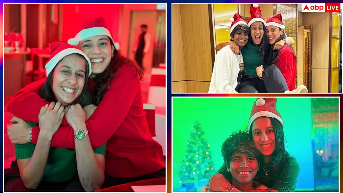 क्रिसमस पर दोस्तों के साथ एंजॉय करती नजर आईं स्मृति मंधाना, तस्वीरें हुईं वायरल