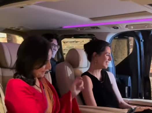 Ikkis की स्क्रीनिंग पर कैमरे से बचता दिखा अक्षय कुमार का लाडला, पैपराजी के लिए आरव ने नहीं दिए पोज