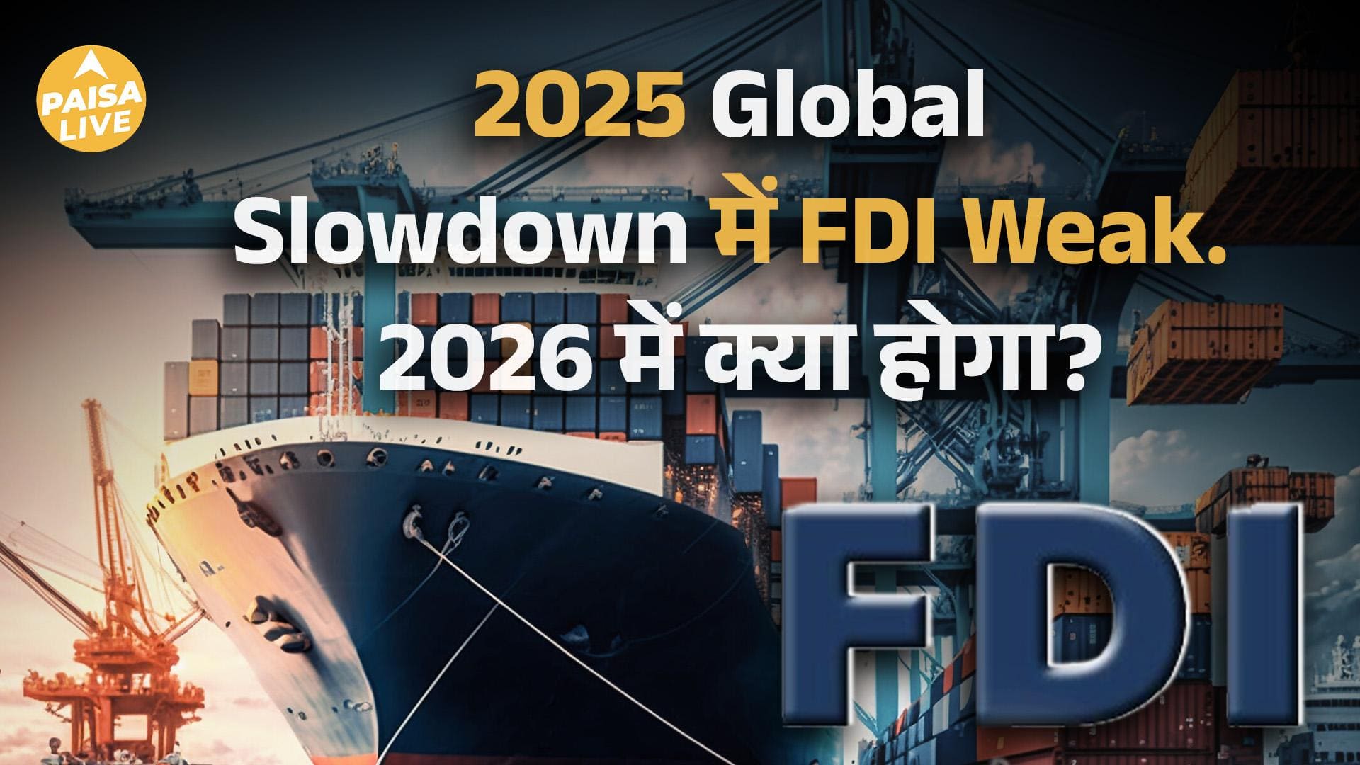2025 में भारत की Economy: FDI में गिरावट, Export में record, क्या 2026 होगा Game Changer?|Paisa Live