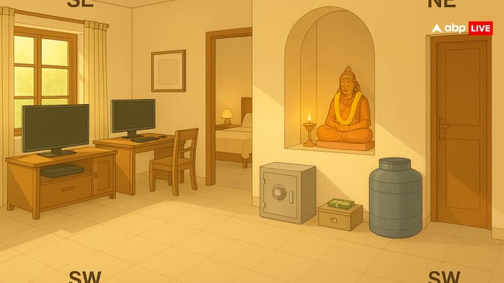 वास्तु शास्त्र के अनुसार, अग्नि दिशा में इलेक्ट्रॉनिक आइटम रखना सही माना जाता है. वायु की दिशा में बेडरूम या गैरज होना अच्छा माना जाता है. नैरित्य दिशा में पैसों से संबंधित चीजें या मंहगी चीजों को रखना शुभ होता है.