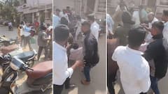 कोल्हापूर : चक्क पोलीस ठाण्यासमोर तुंबळ हाणामारी; उचलून जमिनीवर आपटलं, लाथा बुक्क्यांचाही पाऊस