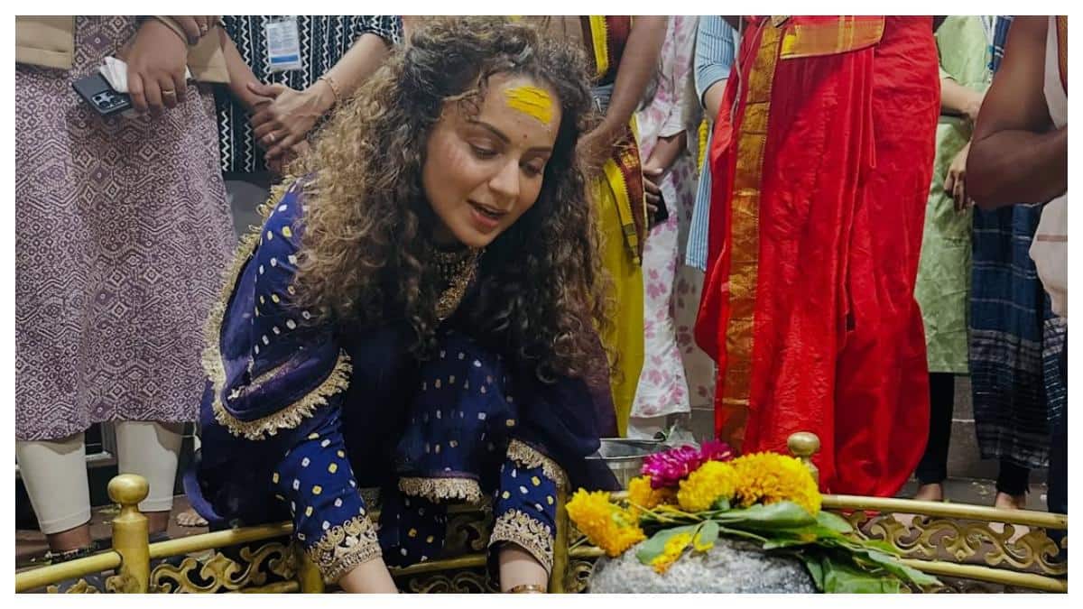 Kangana Ranaut Visits Girishneshwar Jyotirlinga, Moves Closer To Completing 12 Jyotirlinga Darshan
