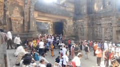 नाताळ सुट्टीत पर्यटननगरी गजबजली! घृष्णेश्वर ते वेरूळ पाय ठेवायला जागा नाही एवढी गर्दी , दलालांचा सुळसुळाट