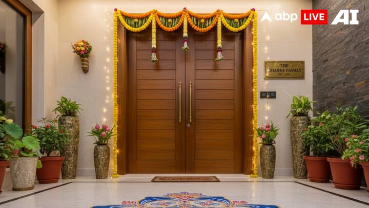 7. Enhance The Main Entrance For Positive Opportunities: Your main door is the gateway of fortune. Keep it clean, well-lit and free of obstacles. Avoid placing dustbins, shoes or broken items near the entrance. Add a nameplate, rangoli or auspicious symbol like Om or Swastik. In 2026, a powerful entrance attracts career growth, social recognition and financial prosperity. Every time you walk in, you invite positive energy to enter with you. (Image Source: ABPLIVE AI)