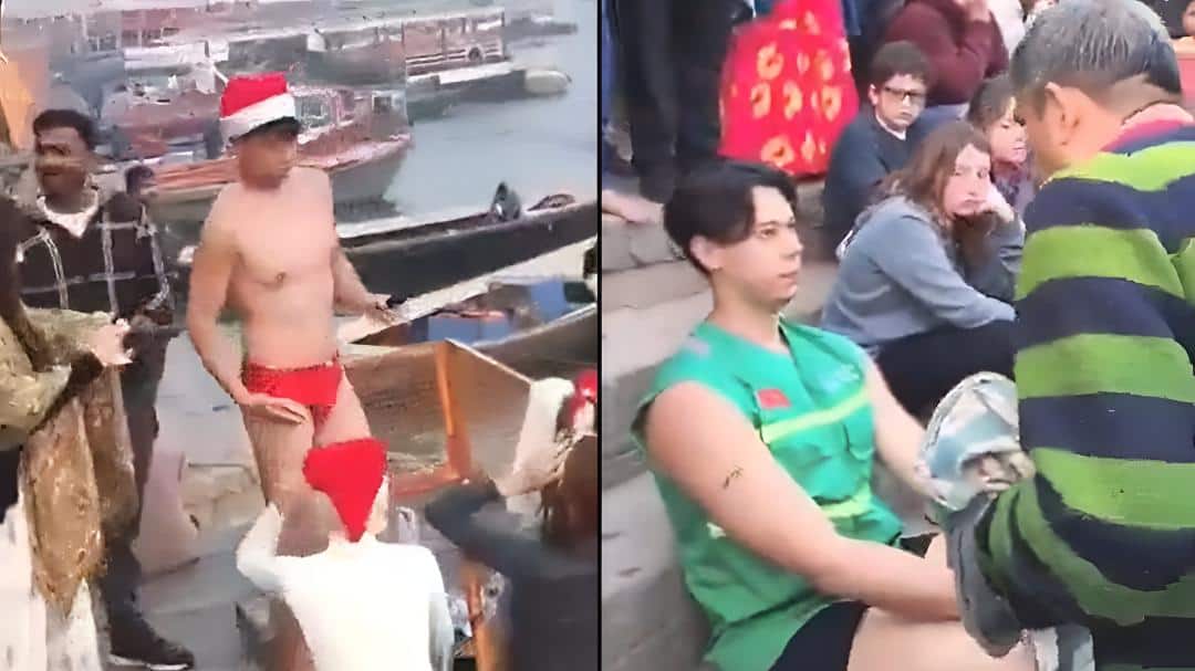 Japanese Tourist Accused Of Urinating In Ganga In Varanasi Without Proof | WATCH