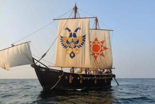 INSV Kaundinya: 2,000 વર્ષ જૂની ટેકનિકથી બનેલું INSV Kaundinya પોરબંદરથી ઓમાનની ઐતિહાસિક સફર પર