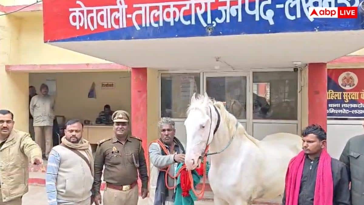 लखनऊ: शिया समुदाय का ईरानी नस्ल का कीमती घोड़ा उन्नाव से बरामद, ऐसे पकड़ा गया आरोपी