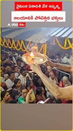 వైకుంఠ ఏకాదశి వేళ అప్పన్న ఆలయానికి పోటెత్తిన భక్తులు