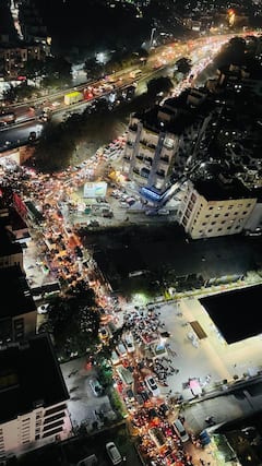 पुण्यात नऱ्हेजवळ भुमकर चौकात भयंकर ट्रॅफिक; नववर्षानिमित्त येणाऱ्या पर्यटकामुळे पुणेकर अडकले