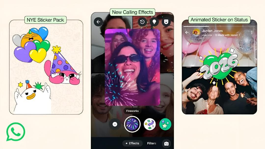 WhatsApp Is Throwing A New Year's Party: Fireworks, Stickers ...