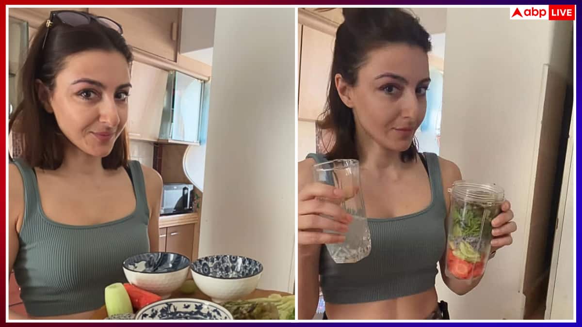 सोहा अली ने झटपट बनाया हेल्दी ग्रीन जूस, रेसिपी शेयर कर बताया इसे 'न्यू ईयर का तोहफा'