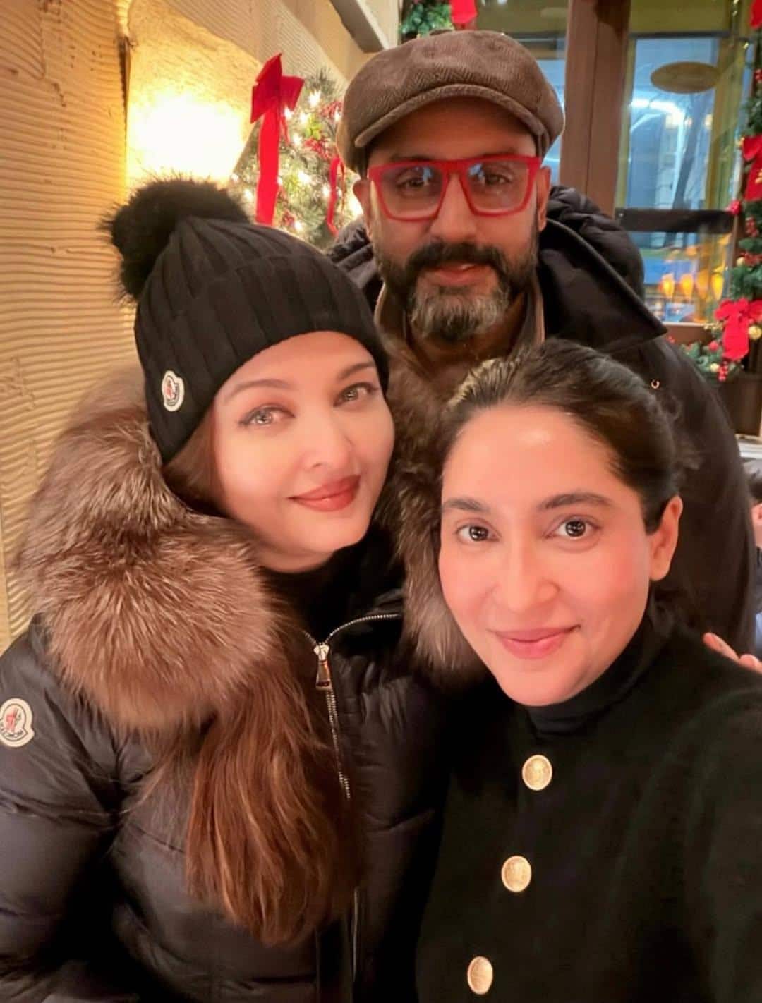 अभिषेक बच्चन के साथ न्यू ईयर सेलिब्रेशन में नजर आईं ऐश्वर्या राय, ब्लैक टोपी और स्टाइलिश लुक में वायरल हुई फोटो