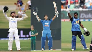 Who scored the first and last century in all three formats of international cricket in the year 2025