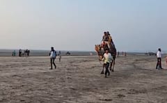 मावळत्या वर्षाला 2025 निरोप; पर्यंटकांची समुद्रकिनारी गर्दी, सूर्यास्ताचा क्षण कॅमेऱ्यात कैद, पाहा फोटो