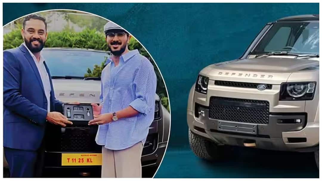 know everything about the Defender that Dulquer Salmaan drives from its price and features to its power Dulquer Salmaan Defender : దుల్కర్ సల్మాన్ ఎన్ని కోట్ల డిఫెండర్‌లో తిరుగుతున్నాడు? ఫీచర్స్ నుంచి పవర్ వరకు అన్నీ తెలుసుకోండి!