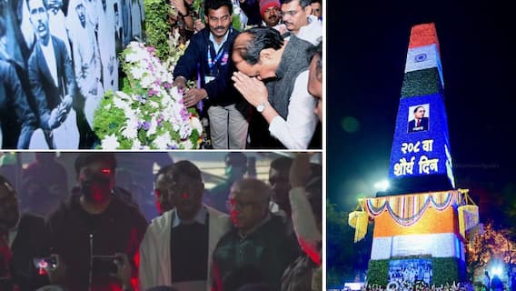 भीमा कोरेगावमध्ये शौर्य दिनानिमित्त विजयस्तंभाला अजित पवार, प्रकाश आंबेडकरांकडून अभिवादन