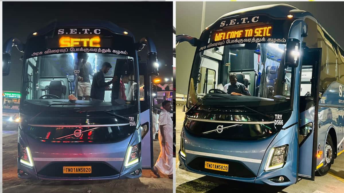 SETC Volvo Bus: பறக்கும் Volvo! திருச்சி டூ சென்னை கிளாம்பாக்கம்! 5 மணி நேரத்தில் மின்னல் பயண அனுபவம்..