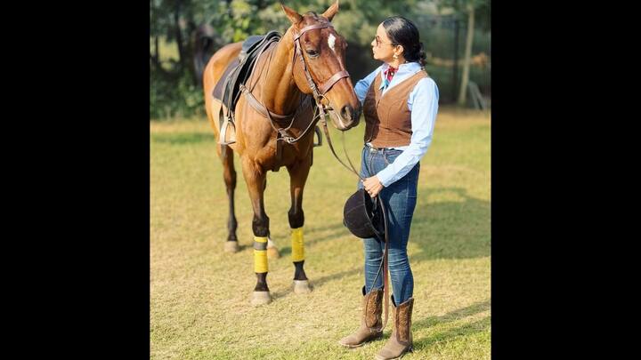 2. Equestrian Chic In Classic Riding-Inspired Look: Actor, former beauty queen and fitness icon Gul Panag once again proves that her fashion choices are as confident and versatile as her personality. In her latest Instagram post, Gul is seen embracing a classic equestrian-inspired outfit, striking the perfect balance between functionality, elegance and understated style. She wore a structured shirt that forms the base of the look, adding polish while staying breathable and practical. A nod to traditional riding attire, the fitted vest sharpens the silhouette and brings in rustic charm. (Image Source: Instagram/@gulpanag)