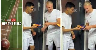 Shubman Gill Meets Erling Haaland As Man City Star Presents Signed Boot