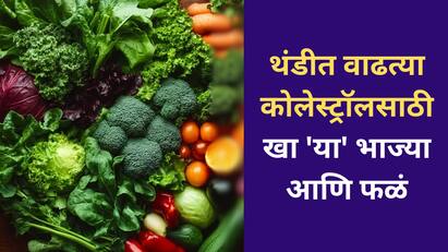 Health Tips : थंडीमध्ये वाढता कोलेस्ट्रॉल नियंत्रित ठेवण्यासाठी आहारात हिरव्या भाज्या तसेच फळं खाणं आरोग्यासाठी खूप फायदेशीर ठरतं.