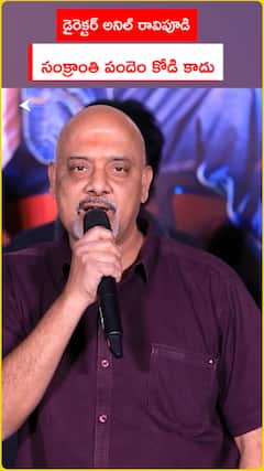 డైరెక్టర్ అనిల్ రావిపూడి సంక్రాంతి పందెం కోడి కాదు.. సంక్రాంతి రెక్కల గుర్రం