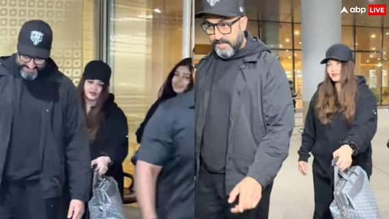 पति अभिषेक-बेटी आराध्या संग मुस्कुराते हुए वेकेशन से वापस लौटीं ऐश्वर्या राय बच्चन, एयरपोर्ट पर दिखा ऑल ब्लैक लुक