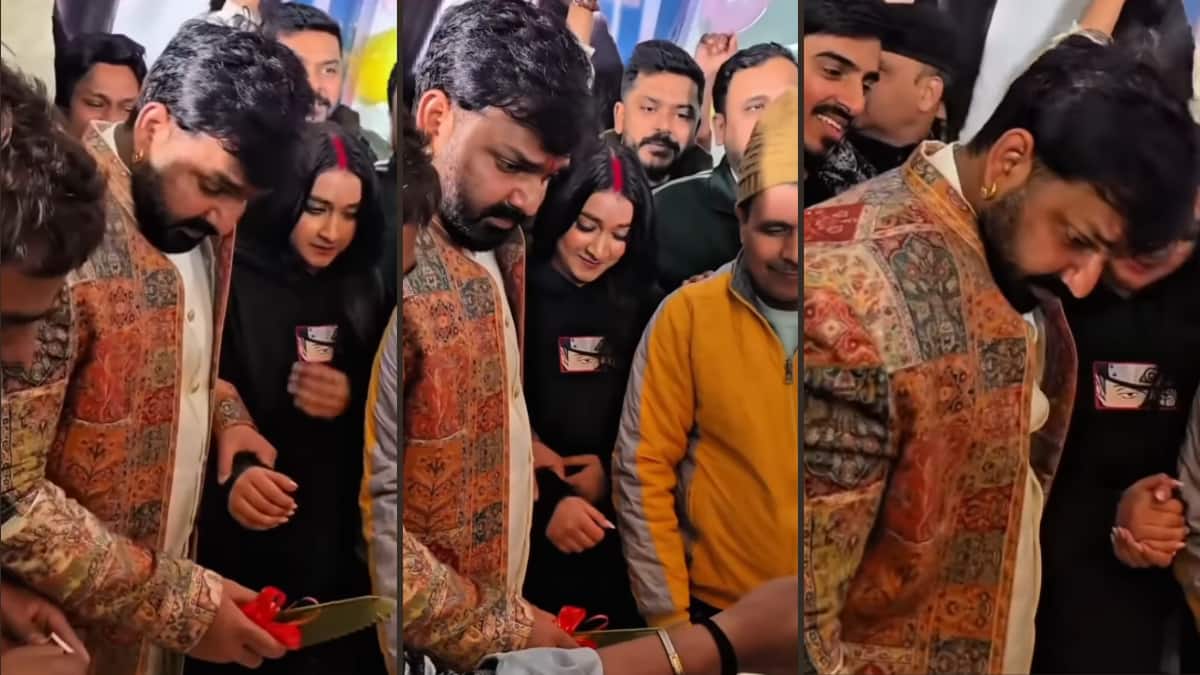बर्थडे पर नशे में धुत दिखें भोजपुरी सुपरस्टार पवन सिंह, केक काटते हुए वीडियो वायरल, यूजर्स बोले- इतनी पी ली है