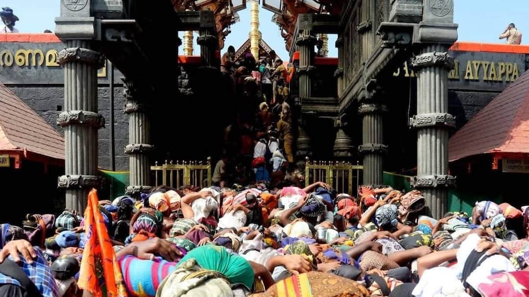 sabarimalai temple : பக்தர்கள் கூட்டம் அதிகரிப்பு! 10 மணி நேர காத்திருப்பு! பாதுகாப்பு பணியில் போலீசார் தீவிரம்!