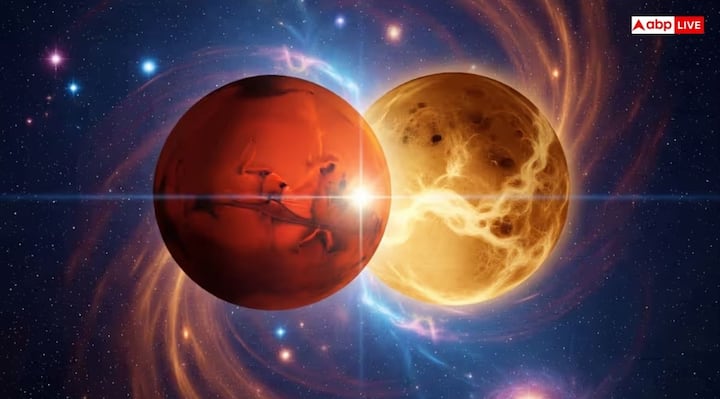 జ్యోతిషశాస్త్రంలో శుక్రుడిని ధనం, వైభవం, ఐశ్వర్యం, ప్రేమ,  విలాసాలకు కారకంగా భావిస్తారు. అదే సమయంలో, కుజుడు ఉగ్రత, పరాక్రమం, శౌర్యం, సాహసానికి కూడా కారకంగా పరిగణించబడతారు. అందుకే శుక్రుడు  కుజుడు గ్రహాల కదలిక ప్రభావం వివిధ రంగాలపై కూడా ఉంటుంది.