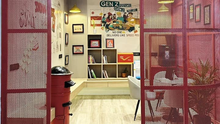 A Modern Hub Emerges: Surat now boasts a post office that looks more like a trendy café than a traditional government facility. Nestled within the SVNIT campus, this new-age post office combines functionality with modern design, creating a welcoming space for students and visitors. With sleek interiors, vibrant seating, and a tech-friendly environment, it redefines the way postal services are experienced. The initiative aligns with India Post’s vision of creating youth-centric spaces in educational institutions, blending postal operations with lifestyle features. (Image Source: Twitter/@sanghaviharsh)