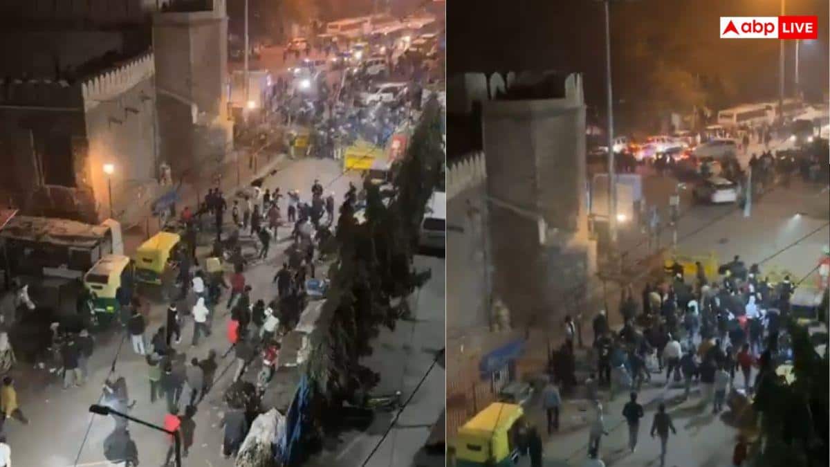 दिल्ली पत्थरबाजी में 5 पुलिसकर्मी घायल, भीड़ पर छोड़े गए आंसू गैस के गोले, ABP के पास Exclusive तस्वीरें