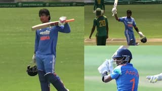 vaibhav suryavanshi aaron george century india u19 has set south africa a target of 394 runs 3rd youth odi
