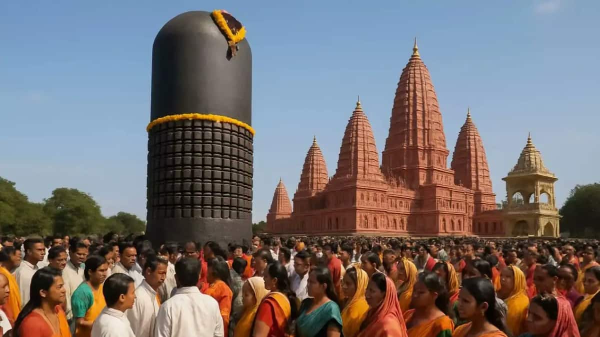 World’s Largest Shivling Arrives In Bihar After A 2,500 Km Journey, Grand Installation Scheduled For January 17