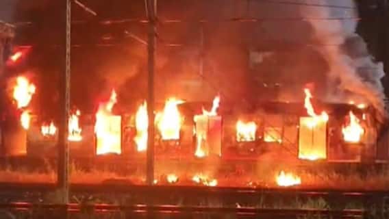 Fire Breaks Out In Rubbish-Laden Parked Train In Mumbai, Services Disrupted