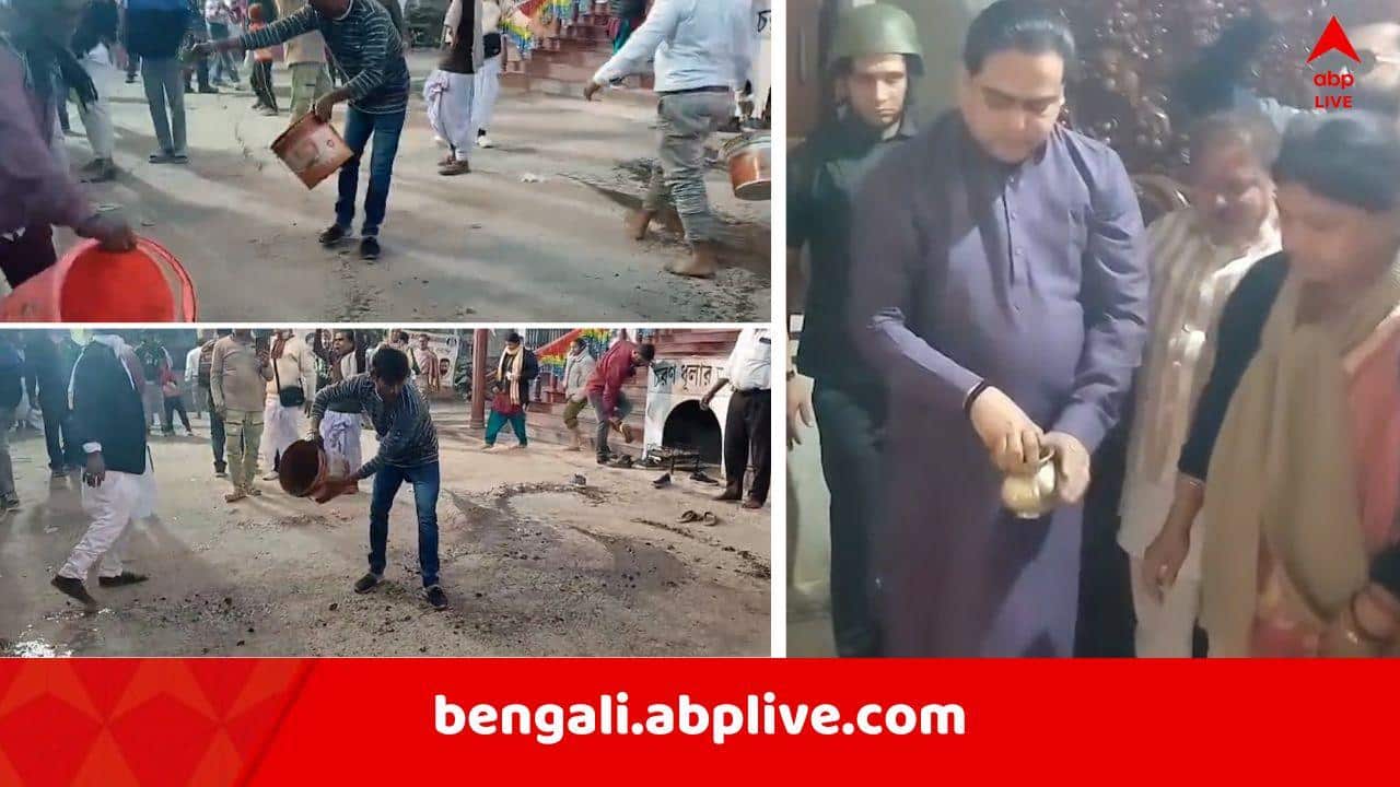 Abhishek Banerjee: অভিষেক চলে যেতেই মতুয়াবাড়ির মন্দির গোবর জল দিয়ে শুদ্ধিকরণ শান্তনু ঠাকুরের !