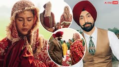 दिलजीत दोसांझ ने 'बॉर्डर 2' से शेयर की अपनी शादी की तस्वीरें, दुल्हन बनी दिखीं सोनम बाजवा