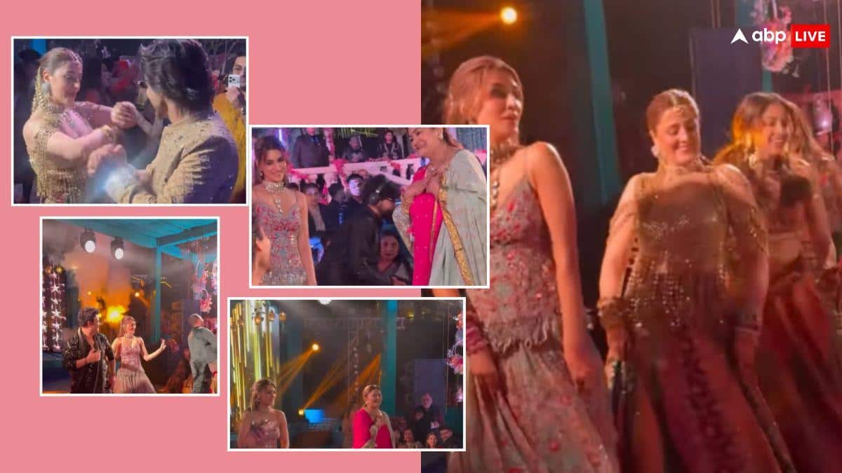 बहन नूपुर की हल्दी में ढोल पर जमकर नाचीं कृति सेनन, संगीत सेरेमनी में लॉलीपॉप लागेलू पर खूब लगाए ठुमके, वीडियो वायरल