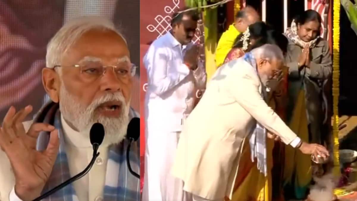 WATCH: PM Modi Feeds Cows, Performs Pooja At Pongal Event In Delhi, Makes Big ‘Ek Bharat’ Pitch