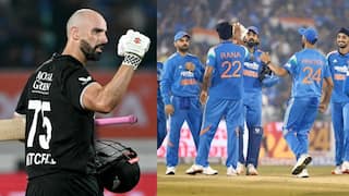 Ind vs nz 2nd odi highlights: రాజ్కోట్లో భారత్ ఓటమి.. డారిల్ మిచెల్ సెంచరీతో న్యూజిలాండ్ ఘనవిజయం.. 1-1తో సిరీస్ సమం