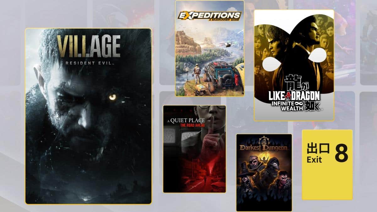PS Plus Free Games For January Announced: Resident Evil Village, Like a Dragon Infinite Wealth, More