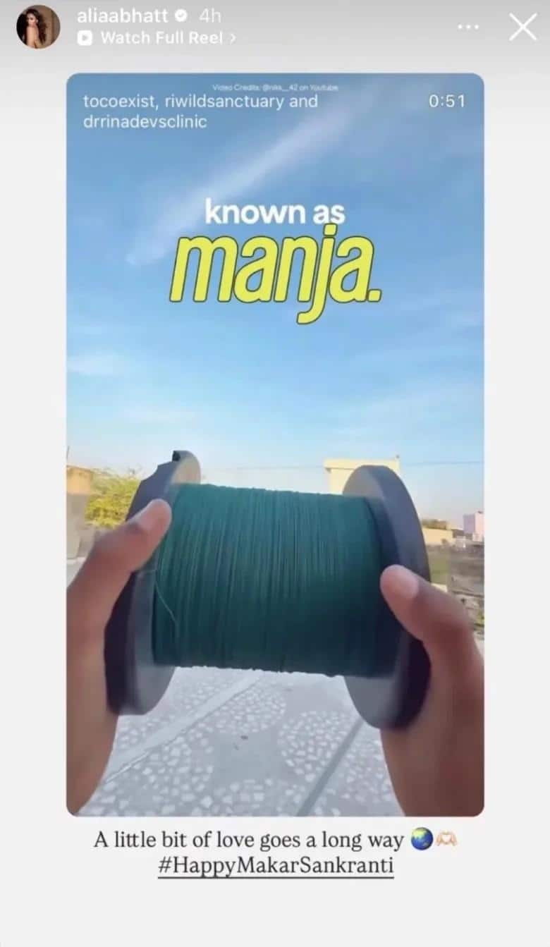 आलिया भट्ट ने मकर संक्रांति पर पतंगबाजी का किया विरोध, लोगों ने बताया हिपोक्रेट