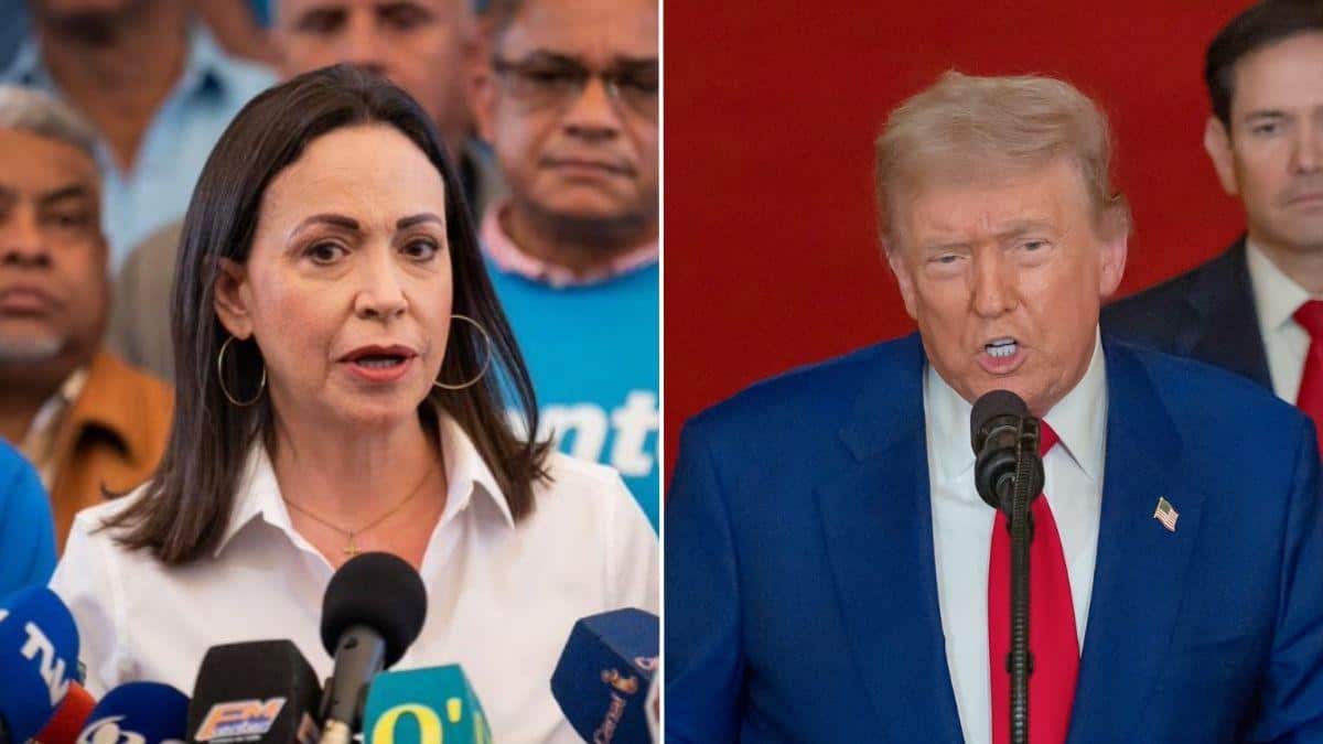 Venezuela’s Machado Says She ‘Presented’ Nobel Peace Prize To Trump During US Visit