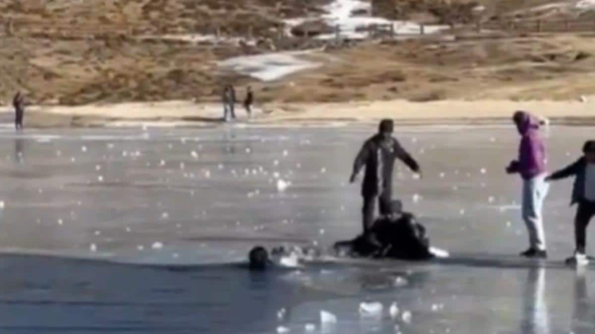 2 Kerala Tourists Drown After Slipping Into Frozen Sela Lake In Arunachal; Incident Caught On Cam